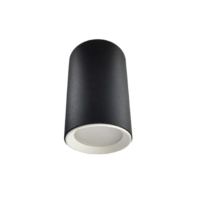 Tub aplicat Manacor 9 cm negru-alb 1xGU10 Light Prestige
