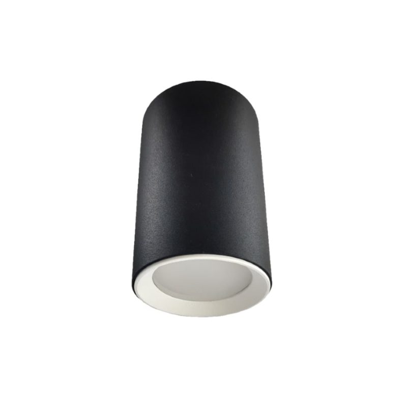 Tub aplicat Manacor 9 cm negru-alb 1xGU10 Light Prestige