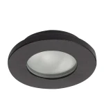 Spot încastrat rotund negru IP65 1xGU10, protecție umiditate, Lagos Light Prestige