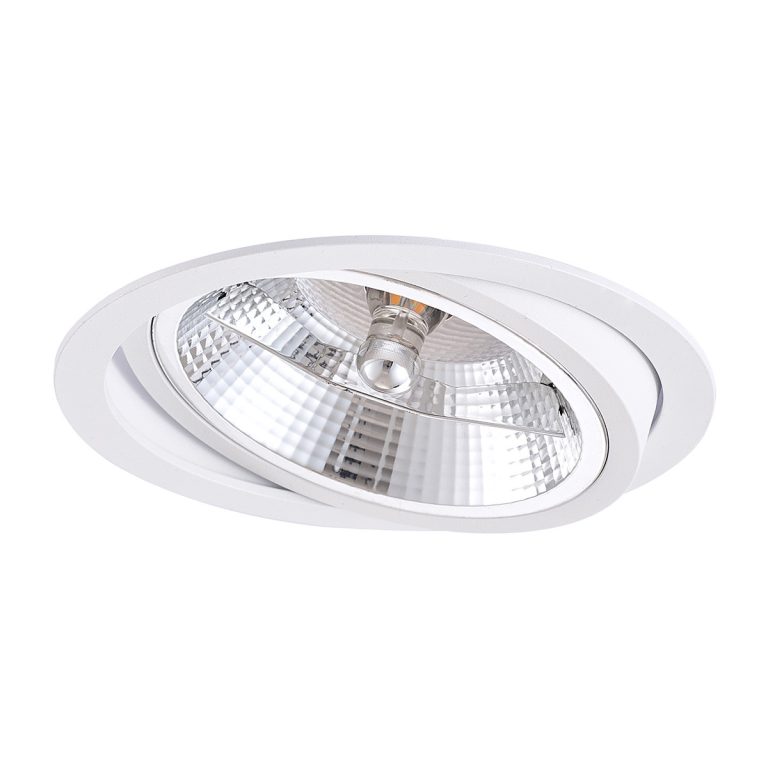 Spot încastrat orientabil alb 1xGU10