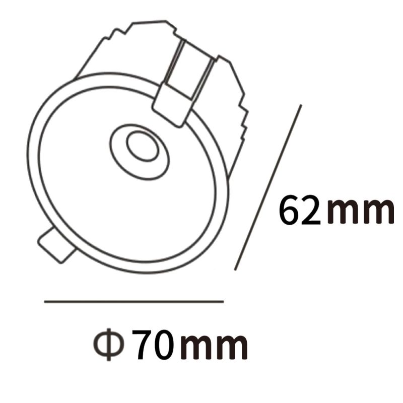 Spot încastrat alb LED CCT, design rotund, Zyra Light Prestige