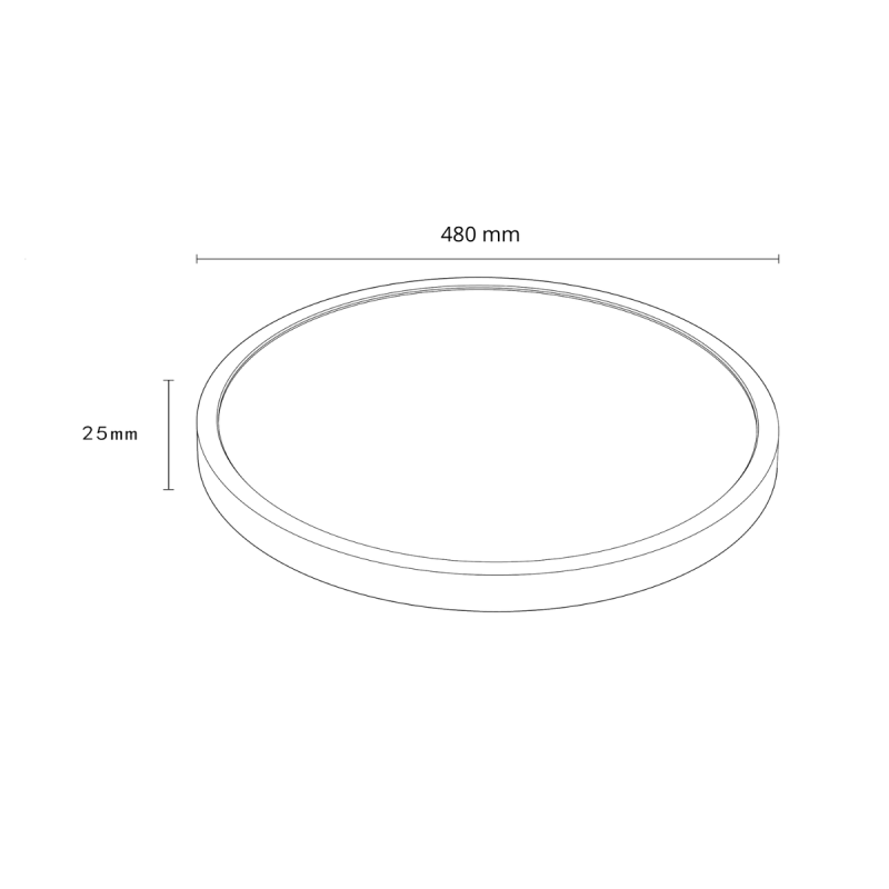 Plafonieră albă 48 cm, LED CCT, formă rotundă, California Light Prestige - imagine 10