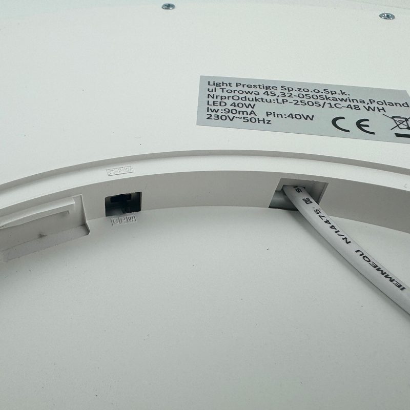 Plafonieră albă 48 cm, LED CCT, formă rotundă, California Light Prestige - imagine 6