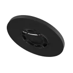 Plafonieră neagră 40 cm, LED CCT, formă rotundă, California Light Prestige