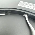 Plafonieră neagră 40 cm, LED CCT, formă rotundă, California Light Prestige