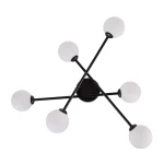 Plafonieră neagră 6xG9, design modern, Dorado Light Prestige