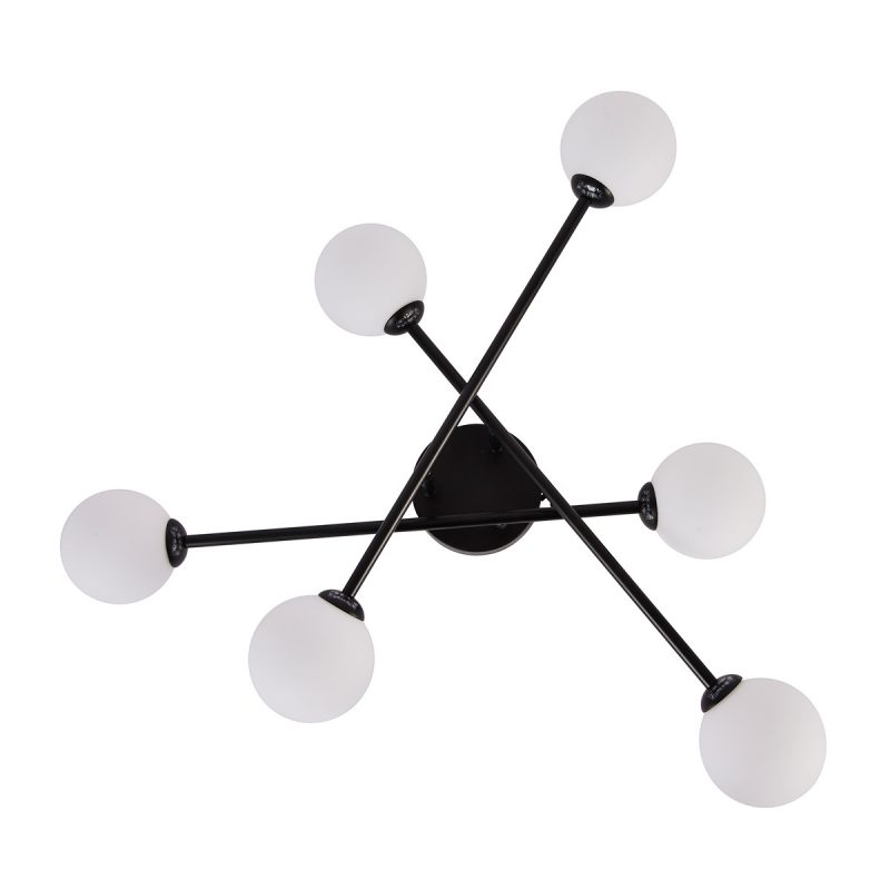 Plafonieră neagră 6xG9, design modern, Dorado Light Prestige - imagine 4