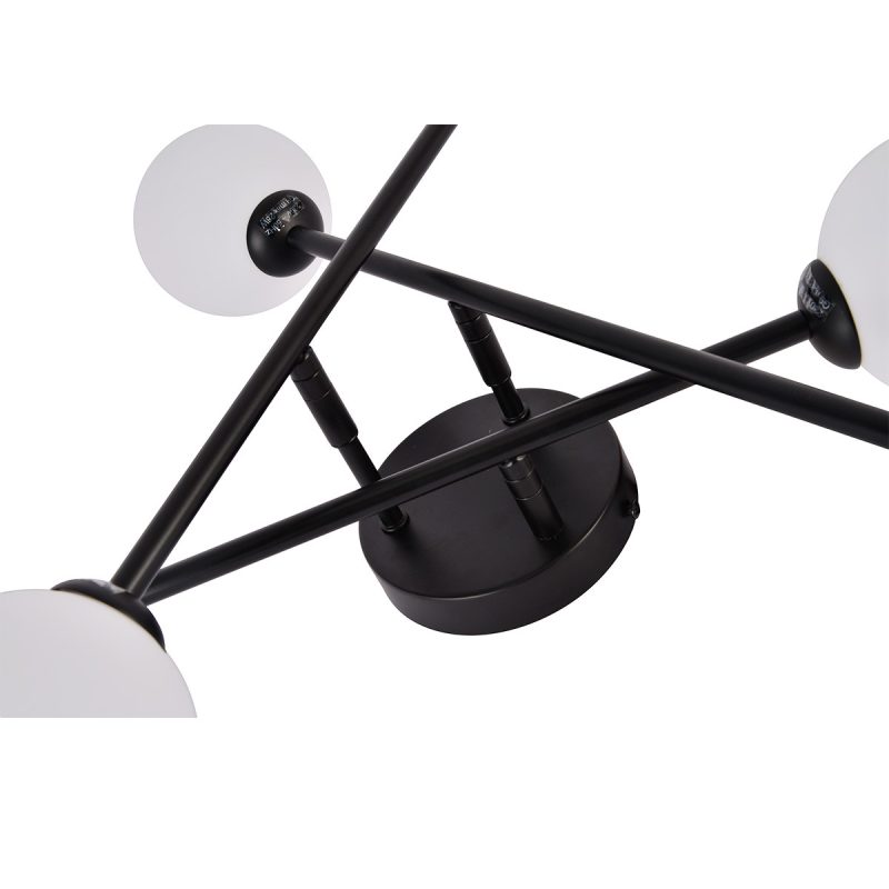 Plafonieră neagră 6xG9, design modern, Dorado Light Prestige - imagine 7