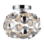 Plafoniera decorativa argintie 1xE14, design rafinat, Ferrara Light Prestige