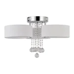 Plafonieră albă 3xE27 LED, design universal, Gambela Light Prestige