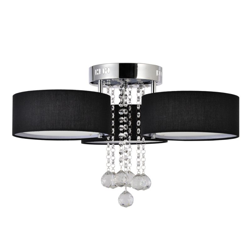 Plafonieră neagră 3xE27 LED, design universal, Gambela Light Prestige - imagine 6