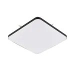 Plafonieră pătrată neagră LED 4000K