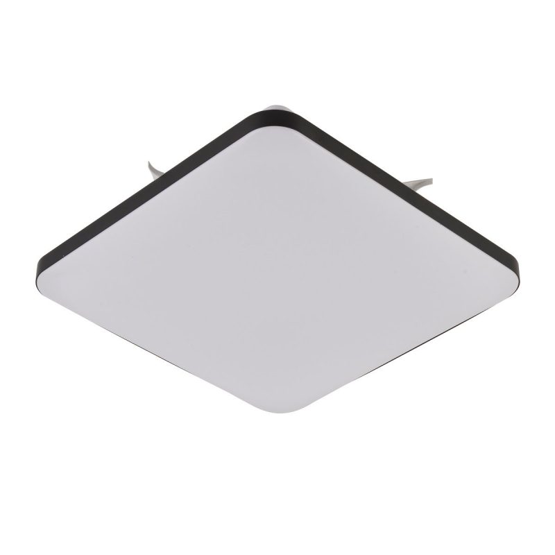 Plafonieră pătrată neagră LED 4000K, 33cm, Babilon Light Prestige - imagine 4