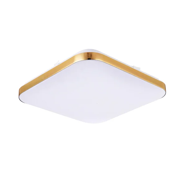 Plafonieră pătrată aurie LED 4000K
