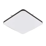 Plafonieră pătrată neagră LED 4000K