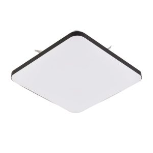Plafonieră pătrată neagră LED 4000K