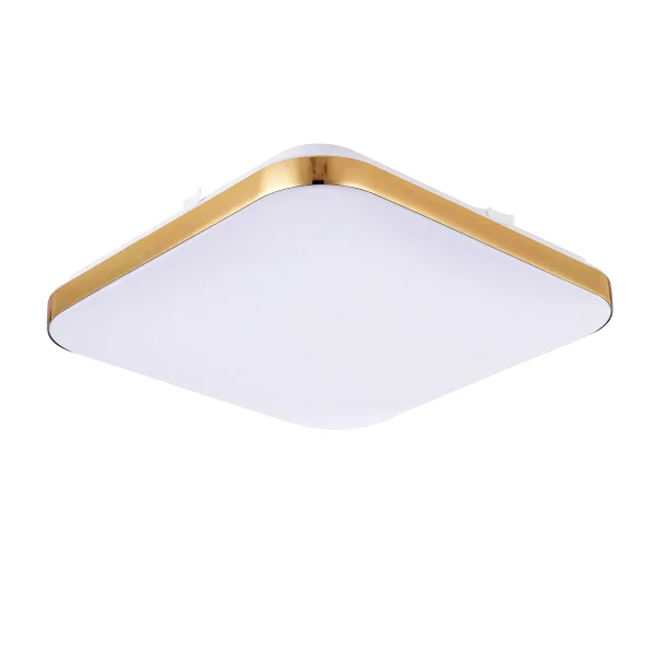 Plafonieră pătrată aurie LED 4000K