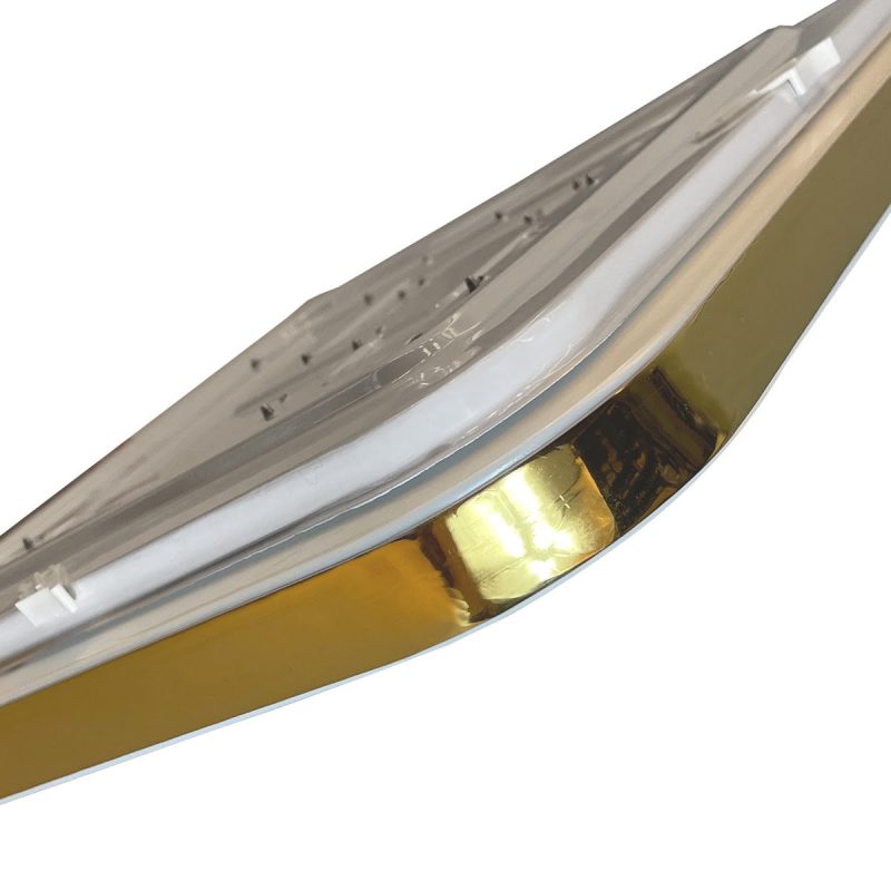 Plafonieră pătrată aurie LED 4000K, 38 cm, Babilon Light Prestige - imagine 5