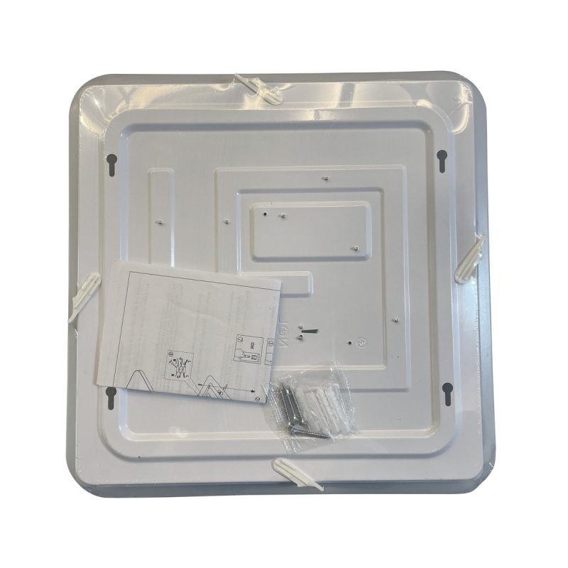 Plafonieră pătrată aurie LED 4000K, 38 cm, Babilon Light Prestige - imagine 6