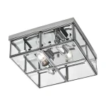 Plafonieră argintie 2xE14, stil clasic, Monza Light Prestige