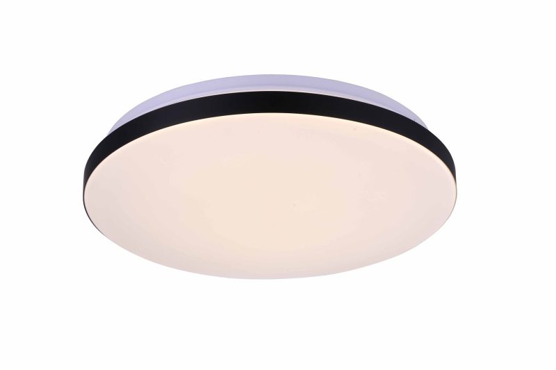 Plafonieră pătrată neagră LED 4000K, 33 cm, Babilon Light Prestige - imagine 7