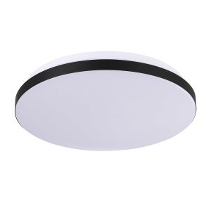 Plafonieră pătrată neagră LED 4000K