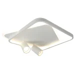 Plafonieră albă LED CCT, 2xGU10, formă pătrată, Parma Light Prestige