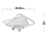 Plafonieră albă LED CCT, 2xGU10, formă pătrată, Parma Light Prestige