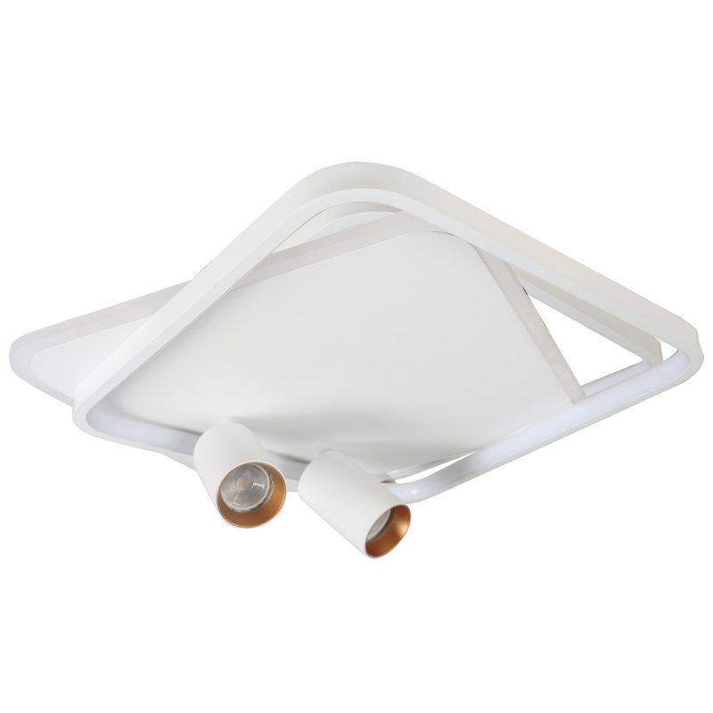 Plafonieră albă LED CCT, 2xGU10, formă pătrată, Parma Light Prestige - imagine 6