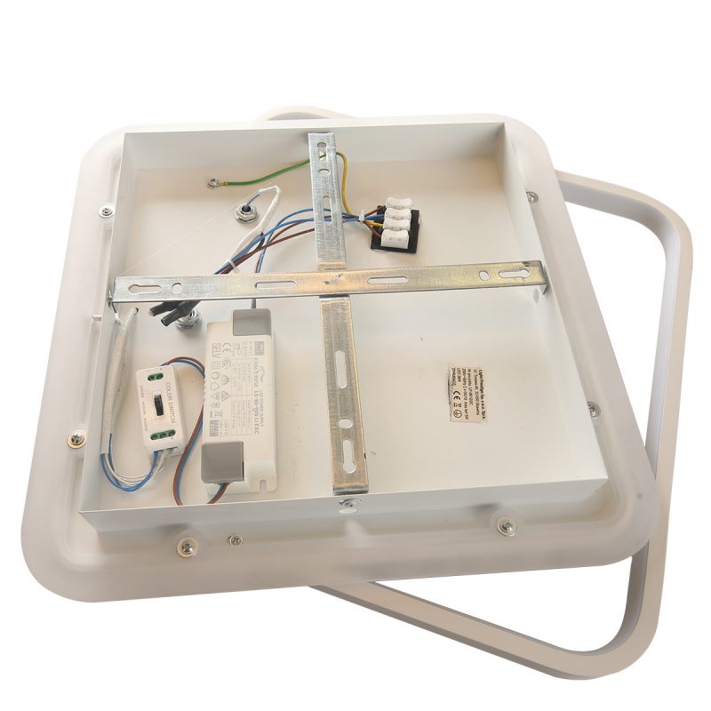 Plafonieră albă LED CCT, 2xGU10, formă pătrată, Parma Light Prestige - imagine 9