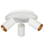 Plafonieră albă LED CCT, 3 spoturi rotunde, Parma Light Prestige