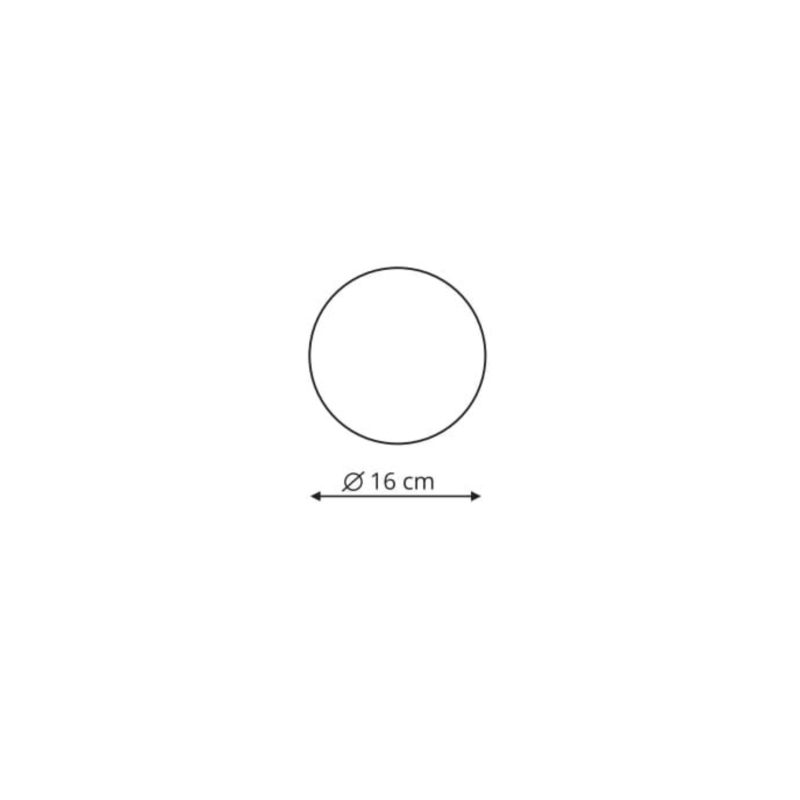 Plafonieră aurie 16 cm, LED CCT, formă compactă, Platillo Light Prestige