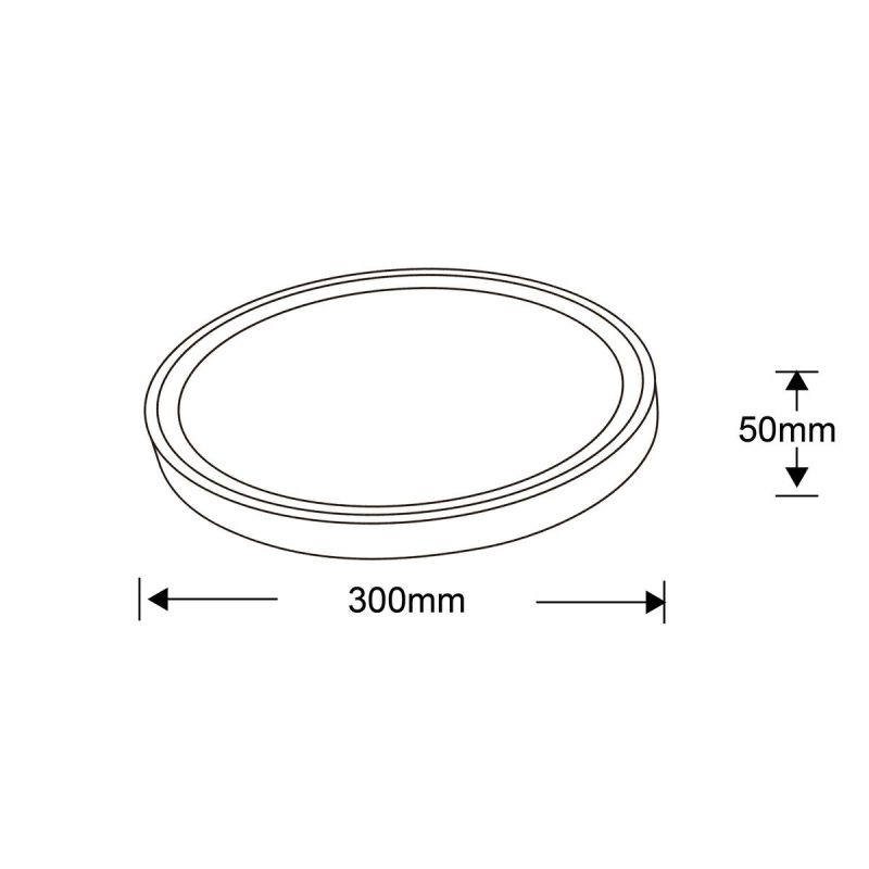 Plafonieră rotundă albă LED 4000K, 30 cm, Vegas Light Prestige - imagine 9
