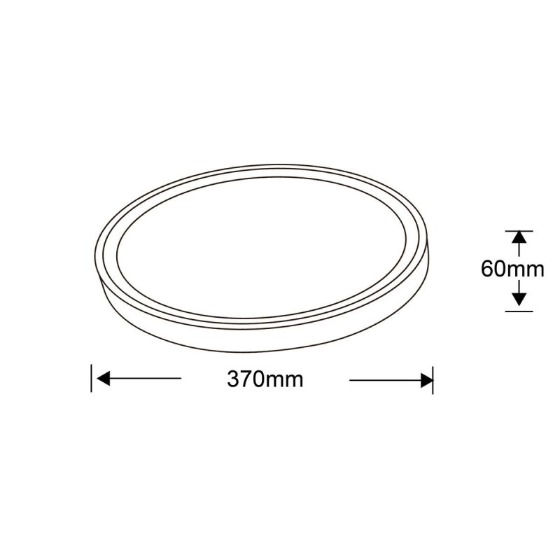 Plafonieră rotundă neagră LED 4000K, 40 cm, Vegas Light Prestige