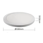 Plafonieră York albă 2în1 LED 4000K Light Prestige