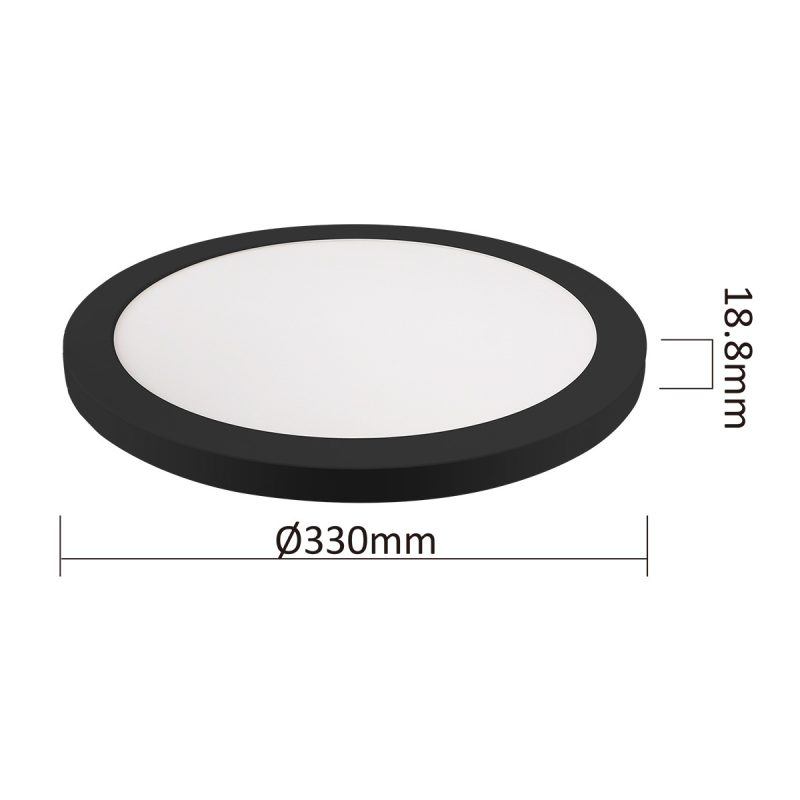 Plafonieră York neagră 2în1 LED 4000K Light Prestige - imagine 8