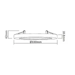 Plafonieră York neagră 2în1 LED 4000K Light Prestige