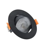 Spot încastrat orientabil negru LED CCT, tavan modern, Plus Light Prestige