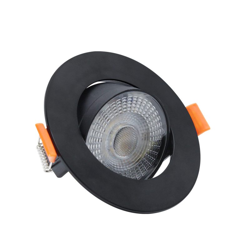 Spot încastrat orientabil negru LED CCT
