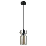 Lampă suspendată fumurie 1xE27, design industrial, Nivio Light Prestige