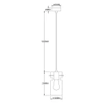 Lampă suspendată fumurie 1xE27, design industrial, Nivio Light Prestige