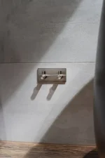 Agățător de perete dublu, inox, AWD02091293, AWD Interiors, 4 kg