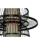 Lampă suspendată ratan neagră 1xE27, stil natural, Astra Light Prestige