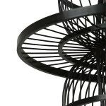 Lampă suspendată ratan neagră 1xE27, stil natural, Astra Light Prestige