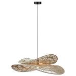 Lampă suspendată ratan, naturală, design boho, 1xE27, Raya Light Prestige