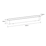 Reflector magnetic negru 12W LED 3000K, model Slim Lumo Light Prestige