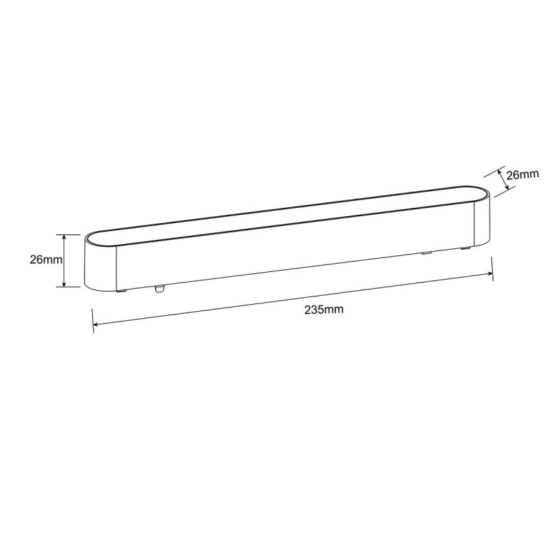 Reflector magnetic negru 12W LED 3000K, model Slim Lumo Light Prestige - imagine 3