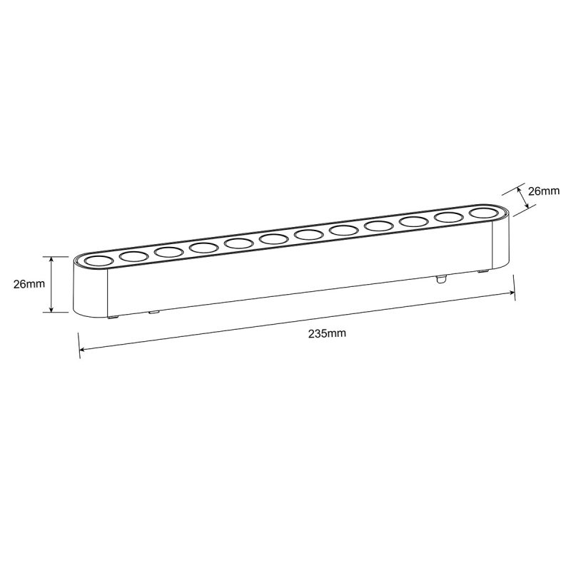 Reflector magnetic alb 12W LED 3000K, model Slim Zing Light Prestige - imagine 3
