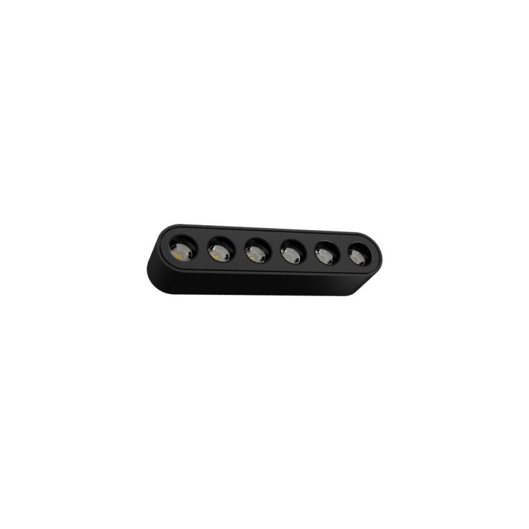 Reflector magnetic negru 6W LED 3000K