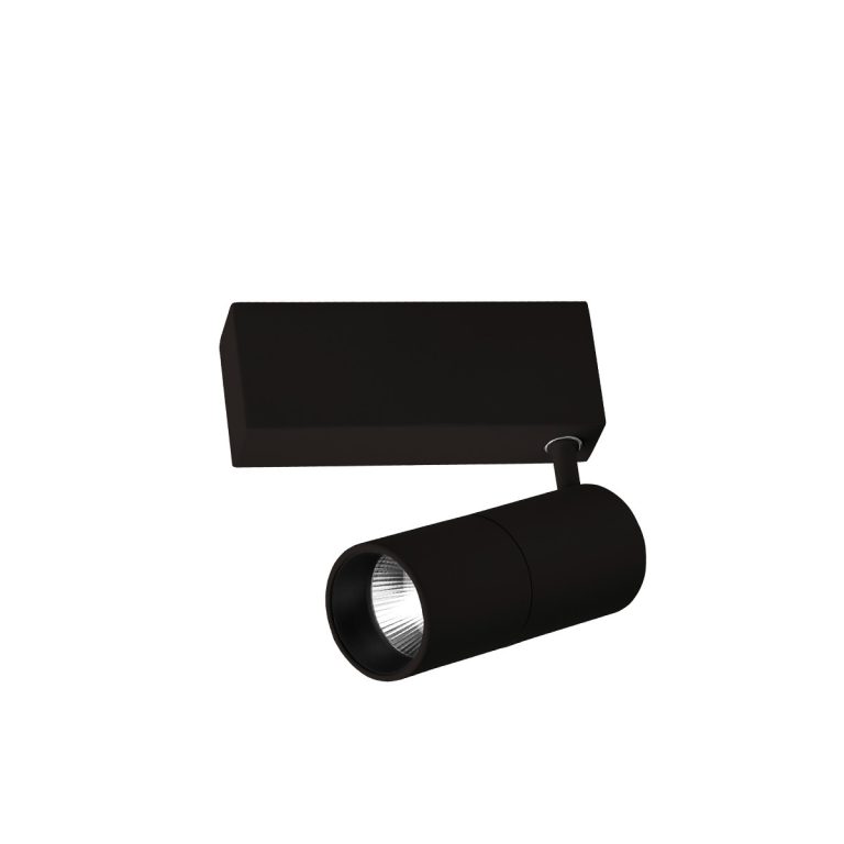 Reflector magnetic negru LED 3000K
